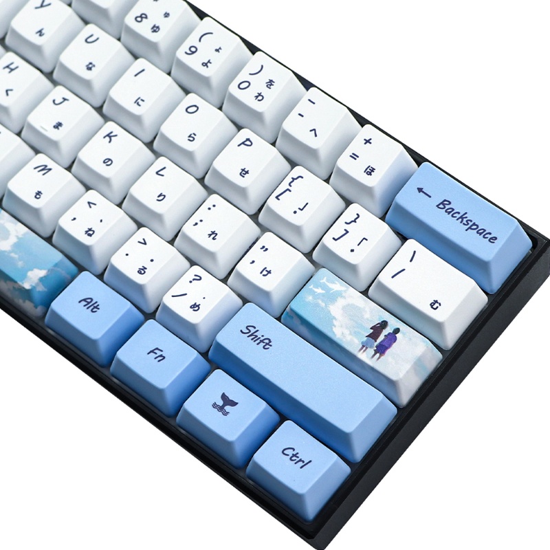 Btsg73 Untuk Key Dye Sublimation Keyboard Keycap PBT OEM Profil Keycap Untuk GH60 GK61