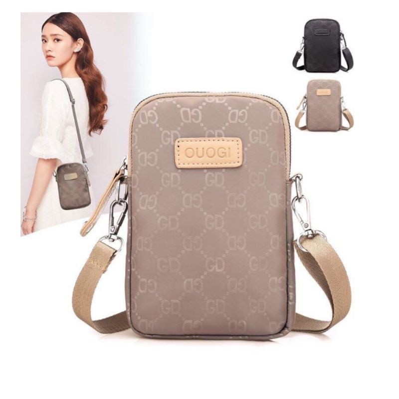 TAS HP MOTIF GUCCI SELEMPANG WANITA SLINGPHONE