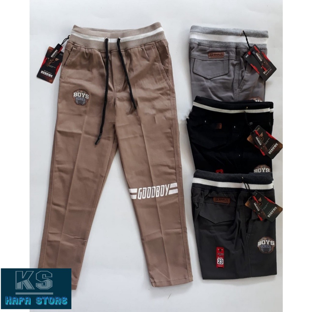 CELANA CHINO PRIA | CELANA CHINOS ANAK PANJANG | PINGGANG KOLOR RIP size 21-23