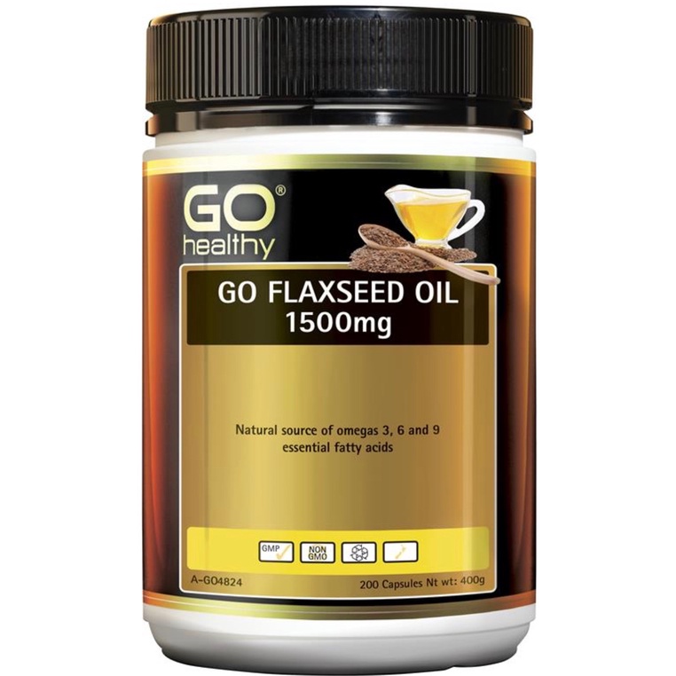 Jual GO Healthy Flaxseed Oil 1500mg 200 Caps Shopee Indonesia