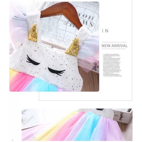 dress unicorn tutu rainbow baju anak kuda unicorn import UNICORN ALIS MATA dress ulang tahun