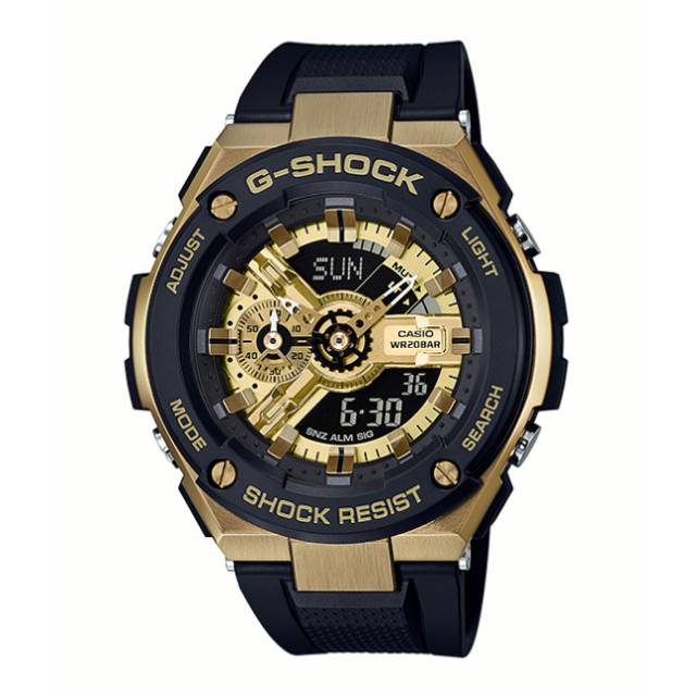 CASIO G-SHOCK G-STEEL TYPE GST-400G-1A9DR ORIGINAL / Casio Gshock GST 400G 1A9 Black Gold