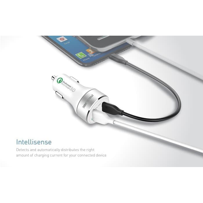 PROLINK  PTC23301 33W 2-Port Car Charger With IntelliSense