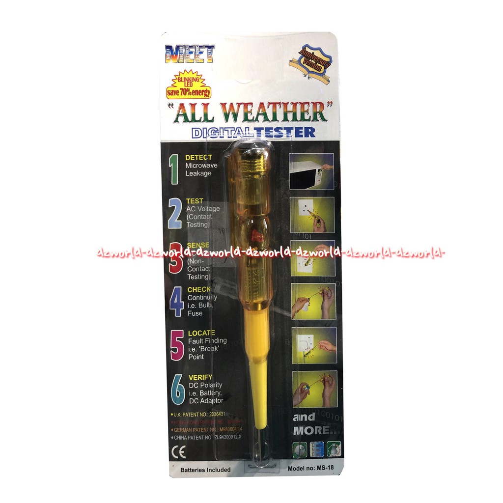 Meet All Weather Digital Tester Ms-18 Alat Detect Microwave Test Pen Testpen