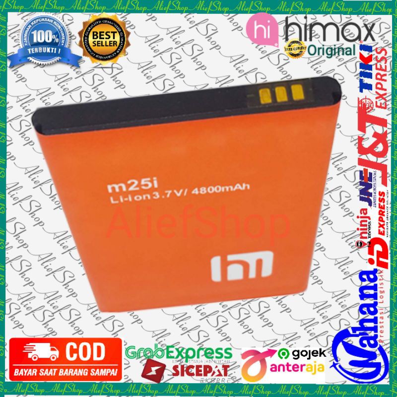 Batrai Himax Polymer 7M M25i Batre BT Himax M 25 i Baterai Original Battery