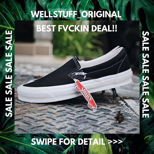 SEPATU WANITA VANS SLIP ON VAULT OG SS 2020 ORIGINAL