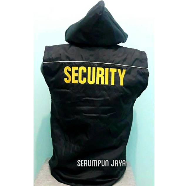 ROMPI SECURITY - ROMPI SECURITY HITAM PARASUT FULL BORDIR