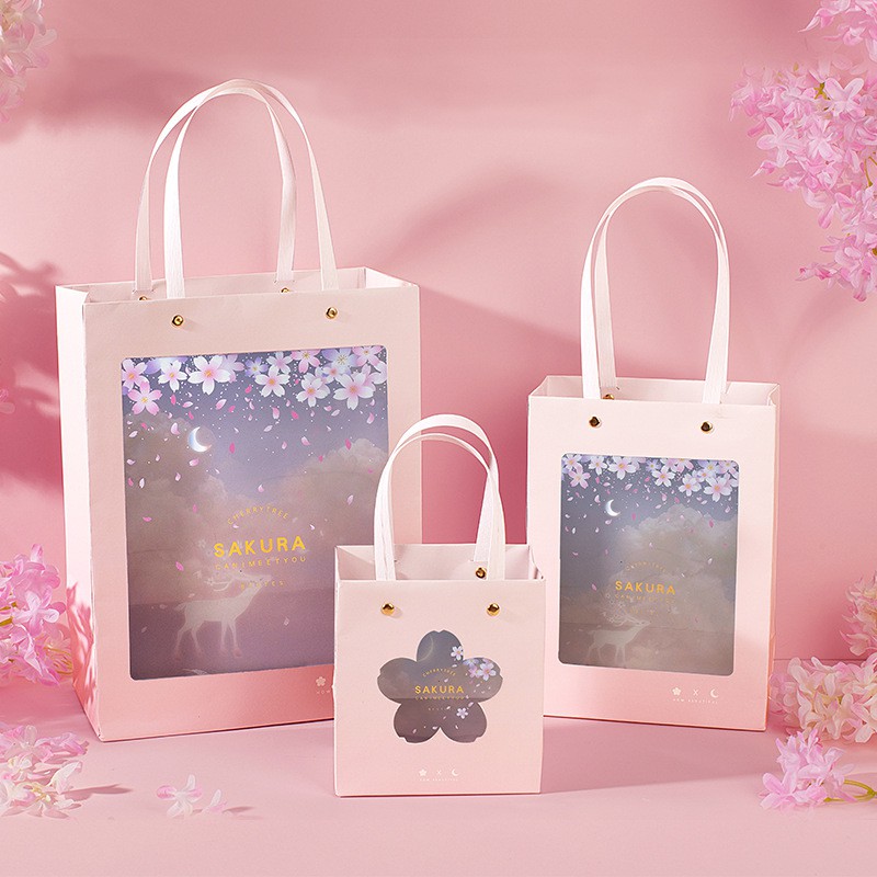 

SAKURA HAMPER BAG//GOODIES BAG//GIFT BAG//PAPER BAG/TAS KERTAS//TAS MIKA