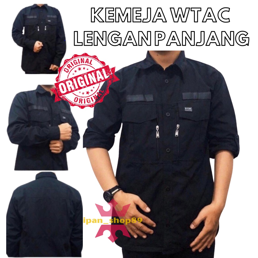 KEMEJA TACTICAL W-TAC LENGAN PANJANG BAHAN BERKUALITAS /KEMEJA KOMUNITAS LAPANGAN