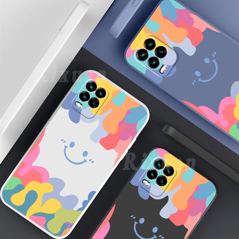 Casing Silikon OPPO A16 A15 A15S A53 A33 A54 A5S A12 A92 A5 A31 A3S A37F A59 F1S A1K A11K F11 F9 F7 OPPO Reno 6 6f 5F Motif Smiley