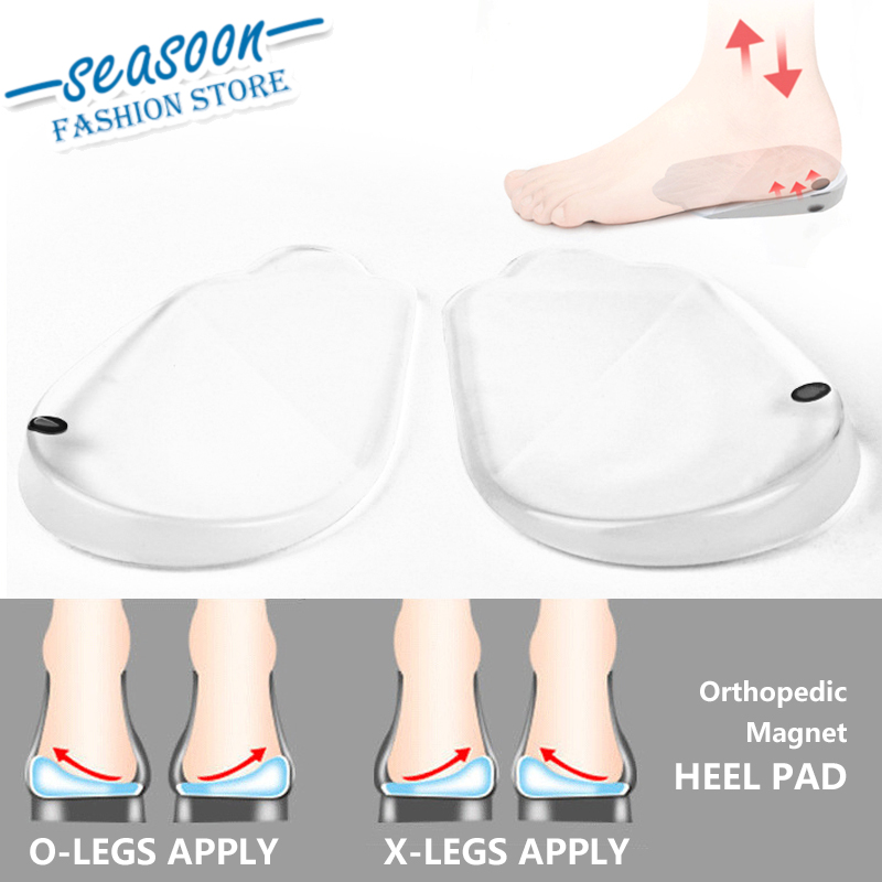 1 Pasang Heel Pad Bantal Tumit Magnetis, Insole Sepatu Nyaman Untuk Terapi Kesehatan Kaki