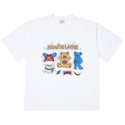 ADLV Teddy Bear Sticker Tee White 100% Authentic