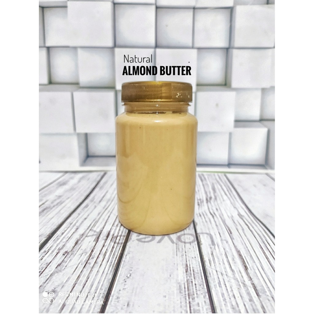 Natural Almond Butter 300gr - Creamy / Crunchy, Selai Almond