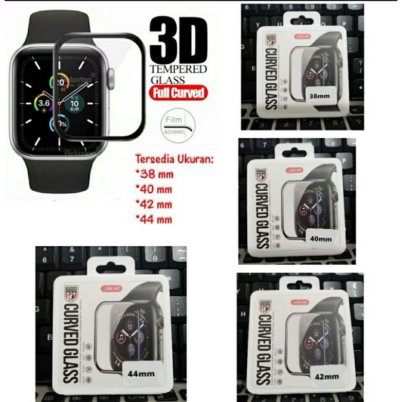 Tempered Glass Apple Watch 3D Full Curved 38MM