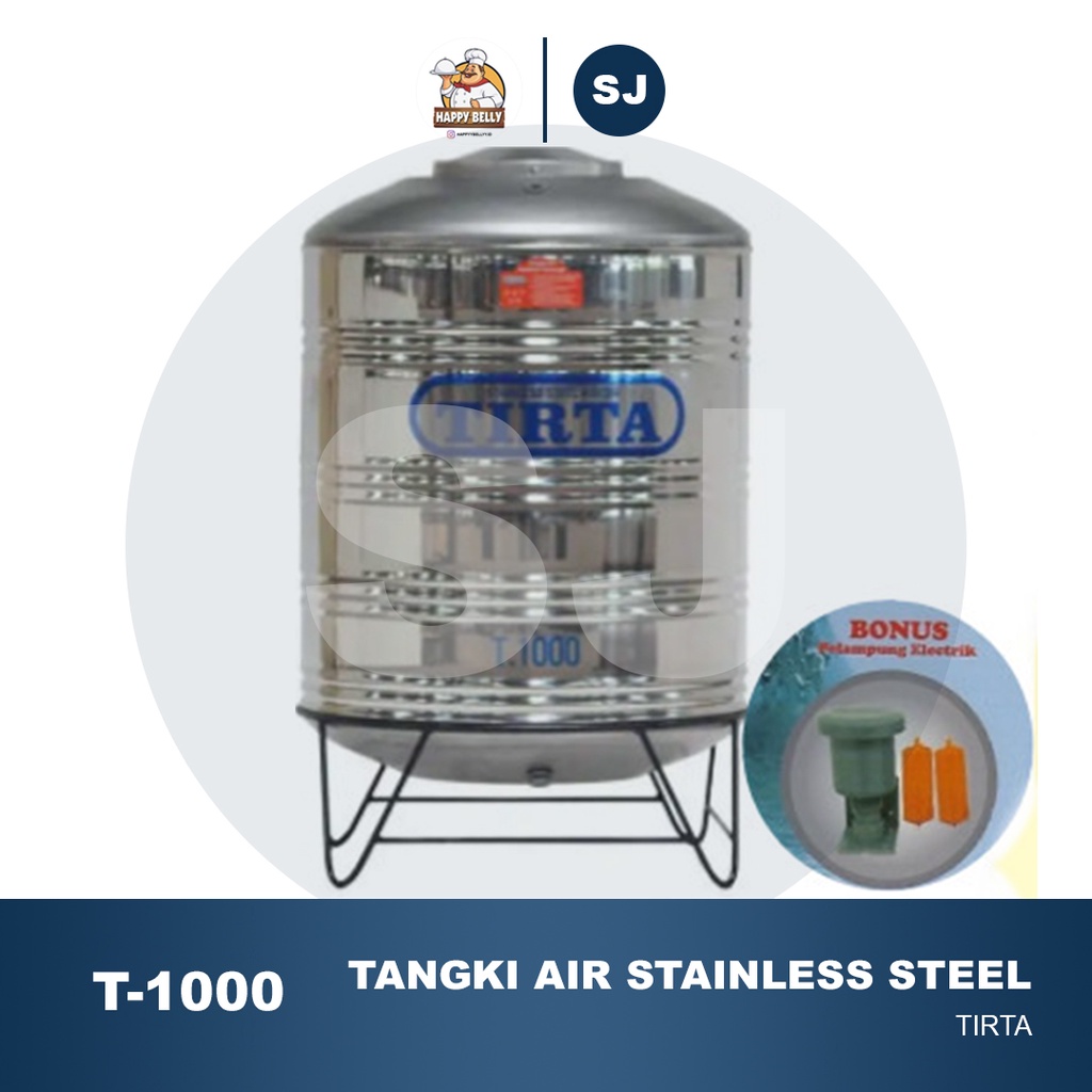 Tangki air stainless/Toren air stainless Tirta MAX T-1000