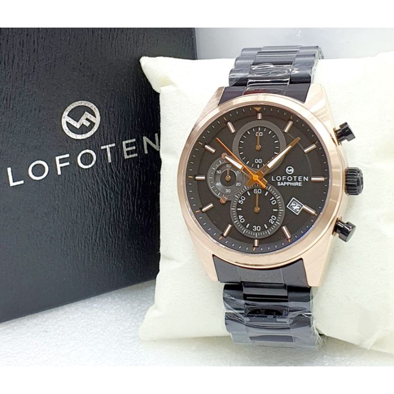 JAM TANGAN PRIA LOFOTEN 6519 CHRONO STAINLESS ORIGINAL