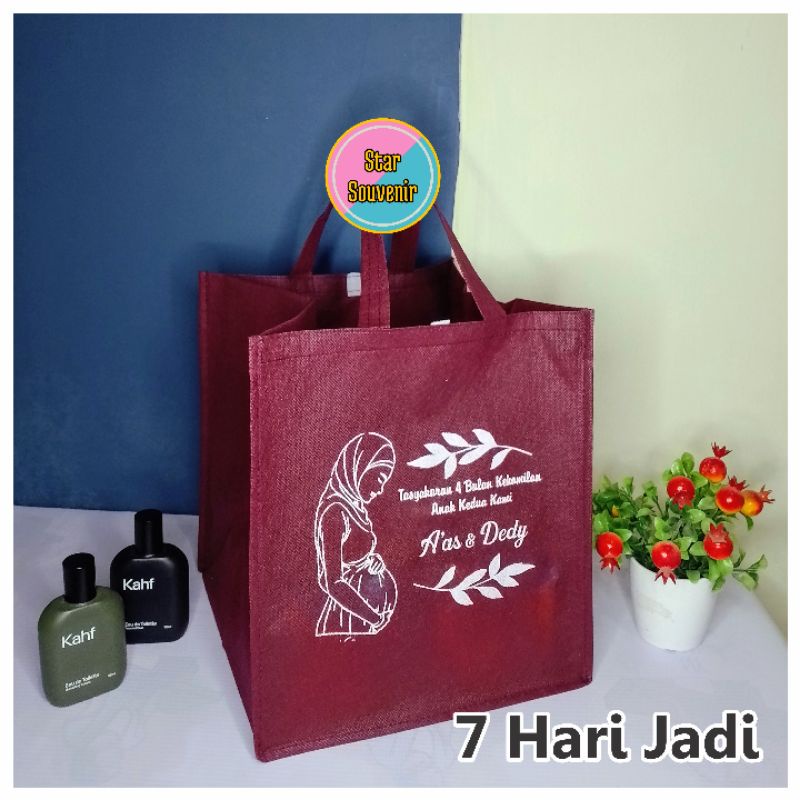 

Tas Berkat Tas Hajatan Tas Kematian Tasyakuran Hajatan Syukuran Custom Sablon
