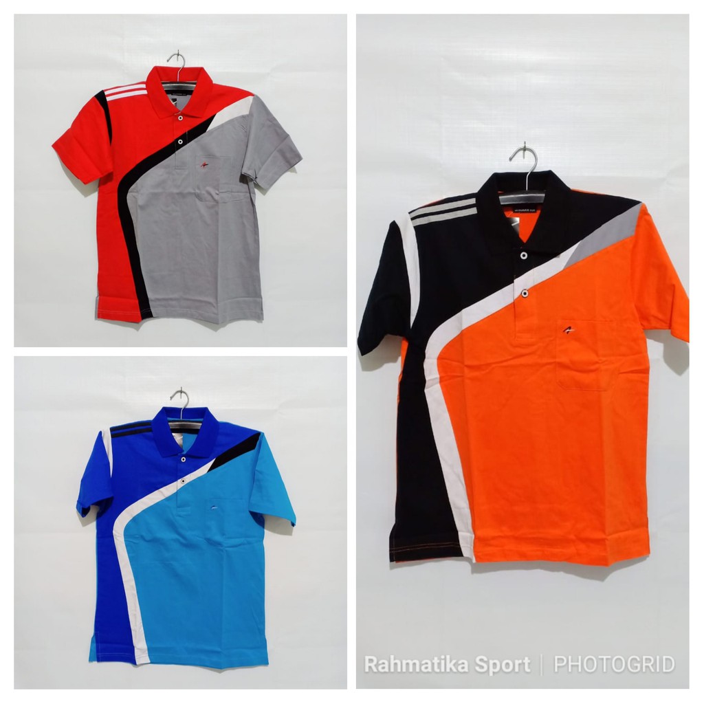 Kaos Kerah Olahraga Jogging Tenis Pingpong Santai