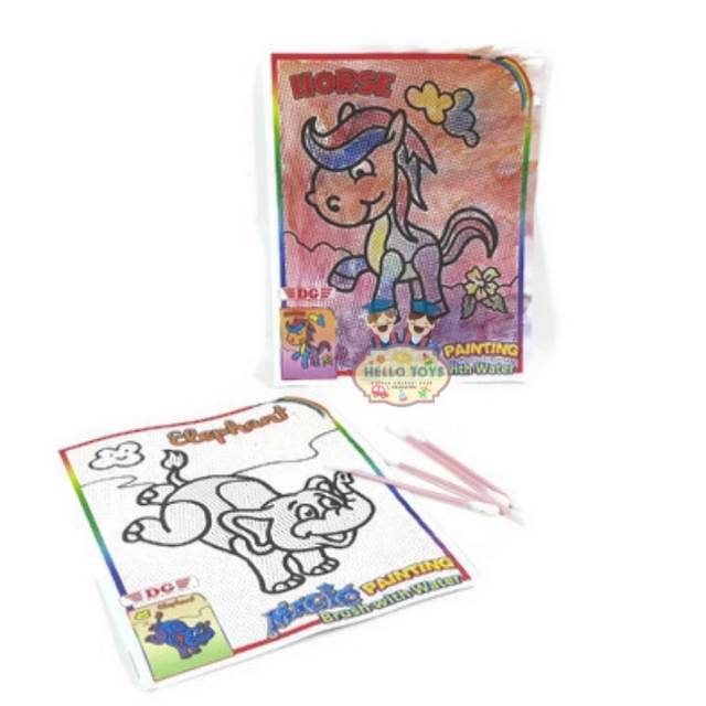 

Hellotoys Magic painting / melukis dengan cotton buds dan air
