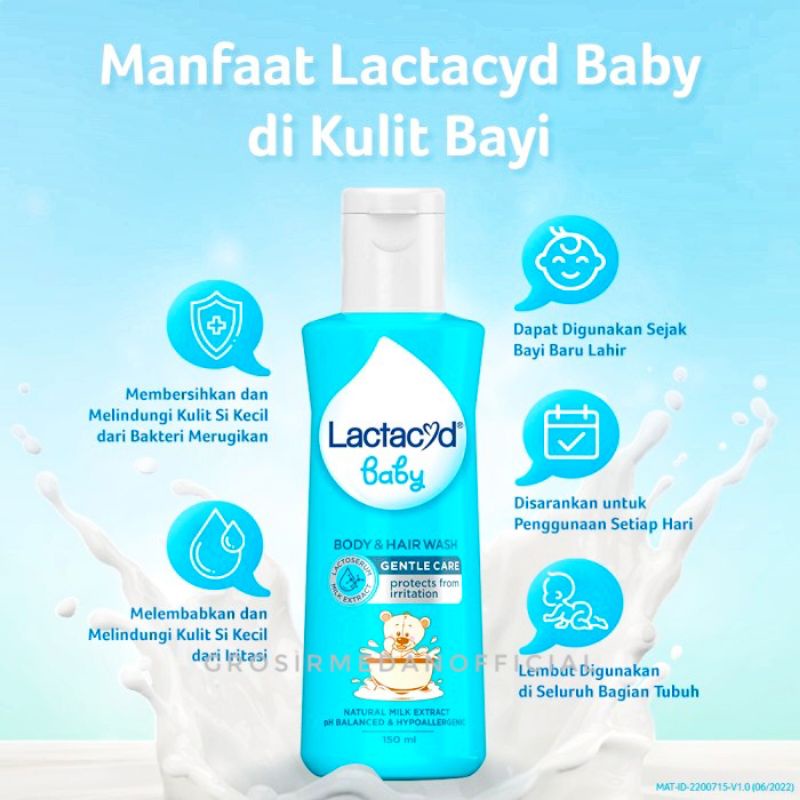 LACTACYD BABY GENTLE CARE - SABUN MANDI BAYI KEMASAN BARU - LACTACYD BABY LIQUID SOAP CLEANSING AND MOISTURIZING