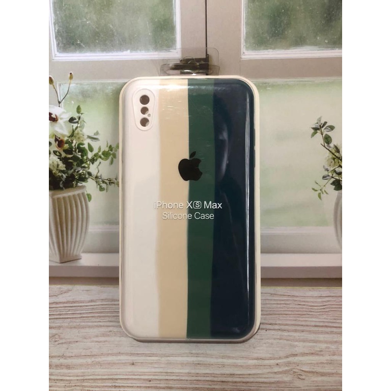 APPLE IPHONE XS MAX SILIKON CASE NEW RAINBOW COVER