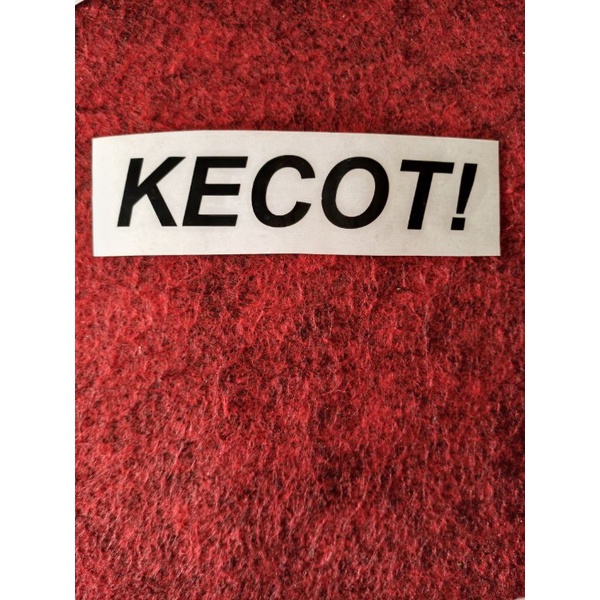 STICKER CUTTING KECOT