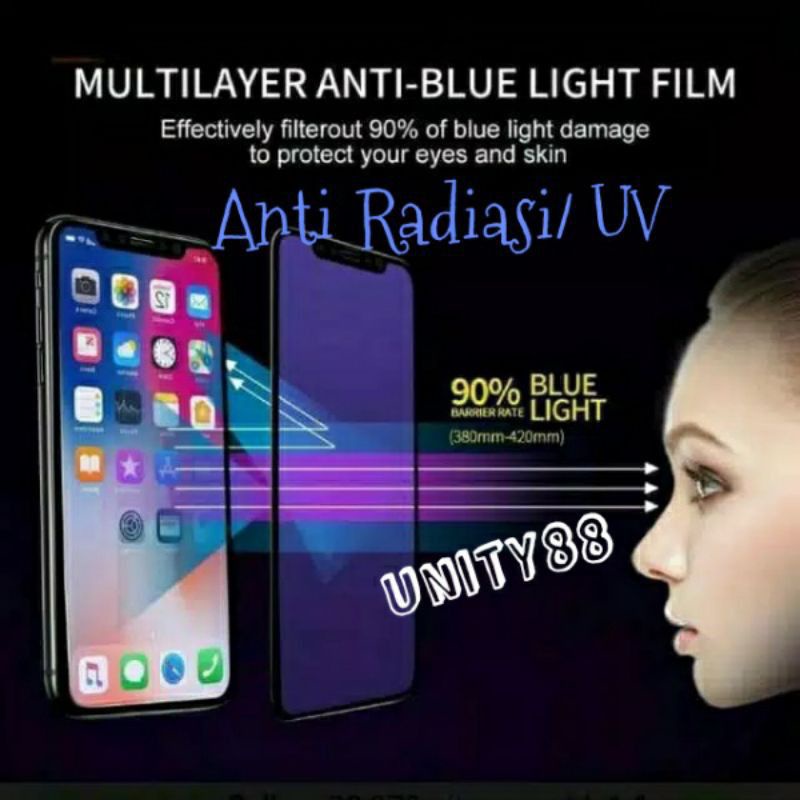 TEMPERED GLASS BLUE HP SAMSUNG A10S ANTI GORES CERAMIC BLUE  PELINDUNG HP ANTI GORES ANTI PECAH