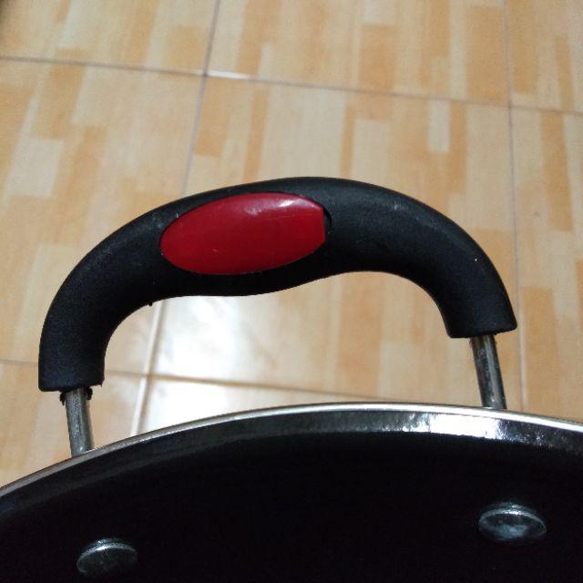 Wajan Enamel Tebal 34 Cm- Tebal Enamel Anti Gores