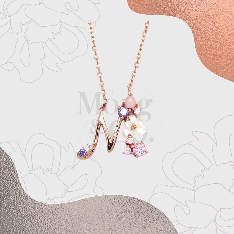 Mong&Co. S925 Letters Necklace Collection - Kalung