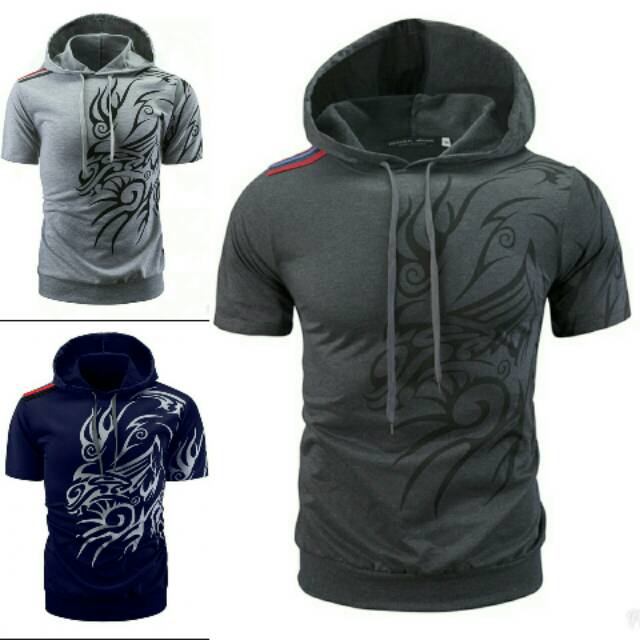 Kaod Hoodie bahan kaos baby model tato naga yakuza warna abutua abumuda benhur ada topi korean baru