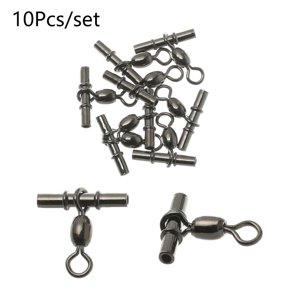 Chookyy 10pcs /set Tabung Memancing Putar Cross line Brass Barrel Aksesoris Pancing Cross-line Brass Head