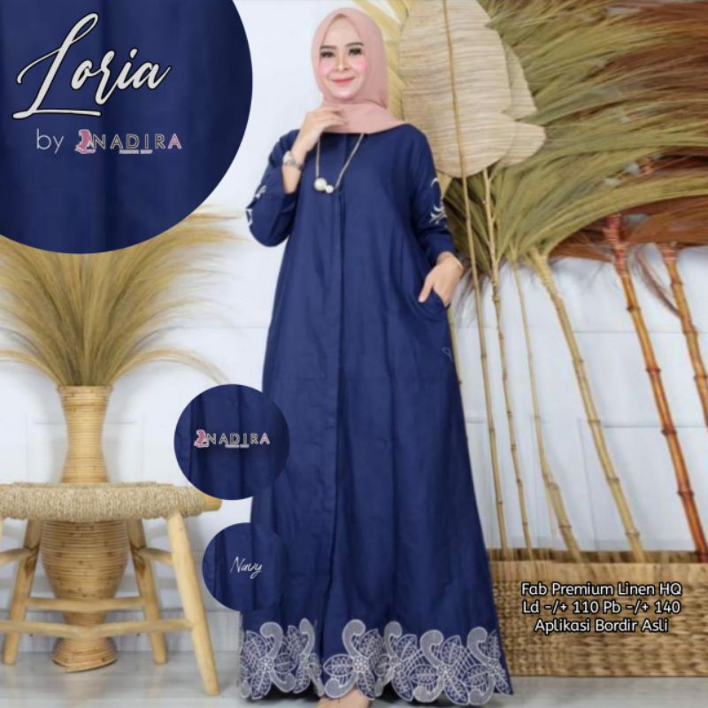 Gamis Loria Maxy Dress Original Nadira
