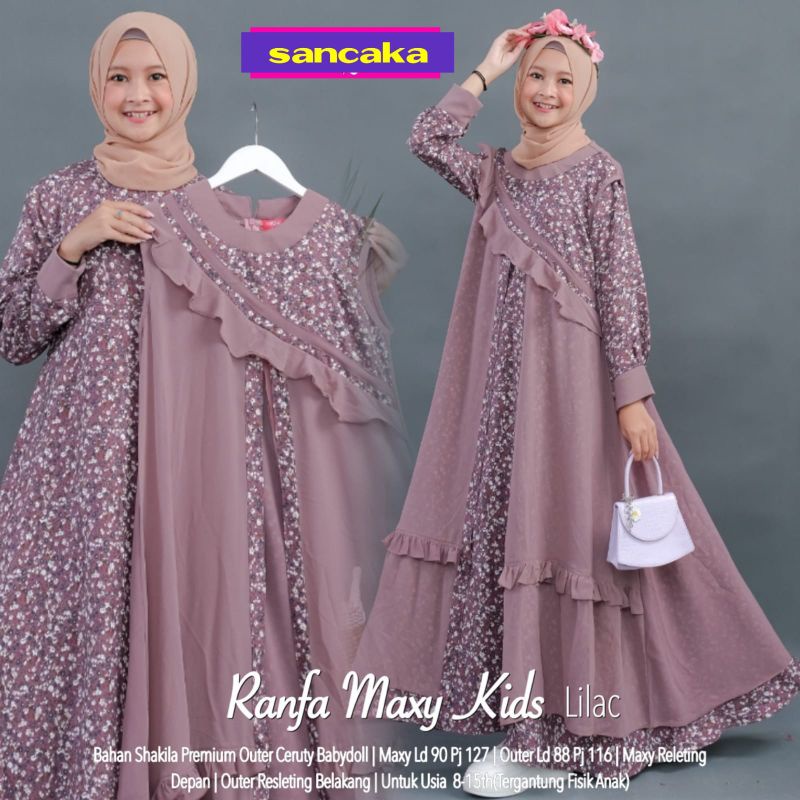 RANFA MAXY TEEN - GAMIS SET OUTER REMAJA BY SANCAKA