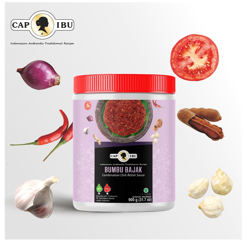 CAP IBU Sambal Bajak Kemasan Pot