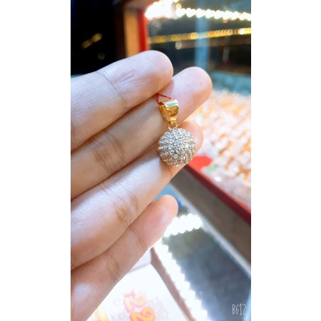 liontin bola emas 700 asli