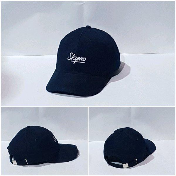 Topi Baseball skymo ( Warna Putih & Hitam ) KEREN