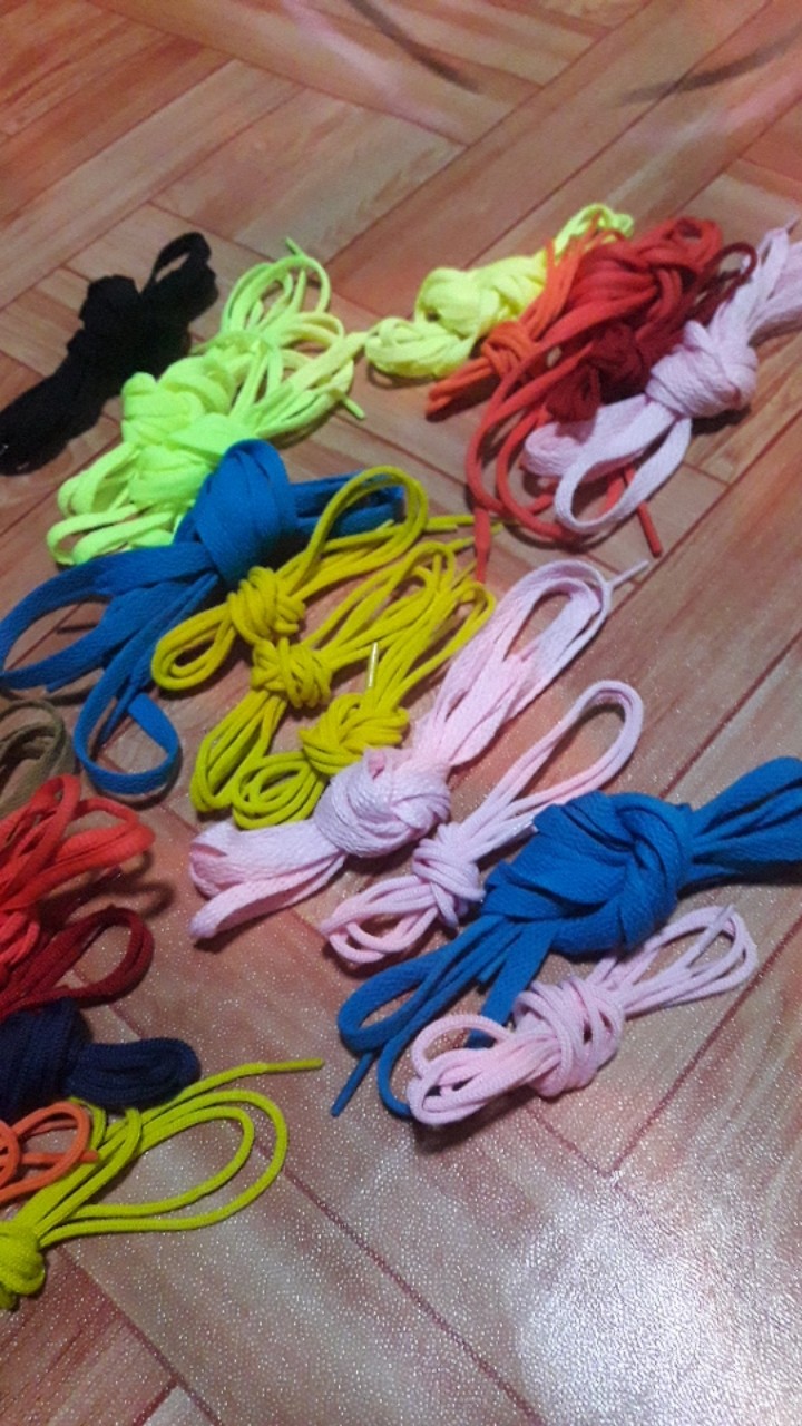 Tali  Sepatu Gepeng Murah Warna Warni