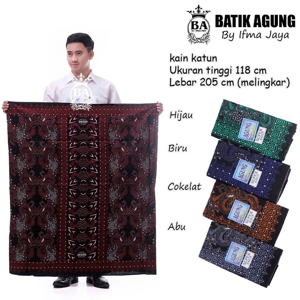 Sarung Batik VIRAL | Motif Gajah Mada | Katun