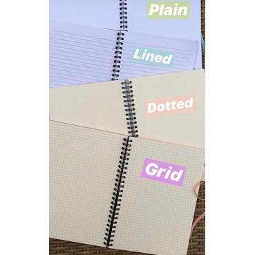 

[KODE SV8JH] Tambahan 50 Lembar Kertas Polos/Bergaris/Dotted/Grid Buku Tulis A4 & A5 & B5 Writescape