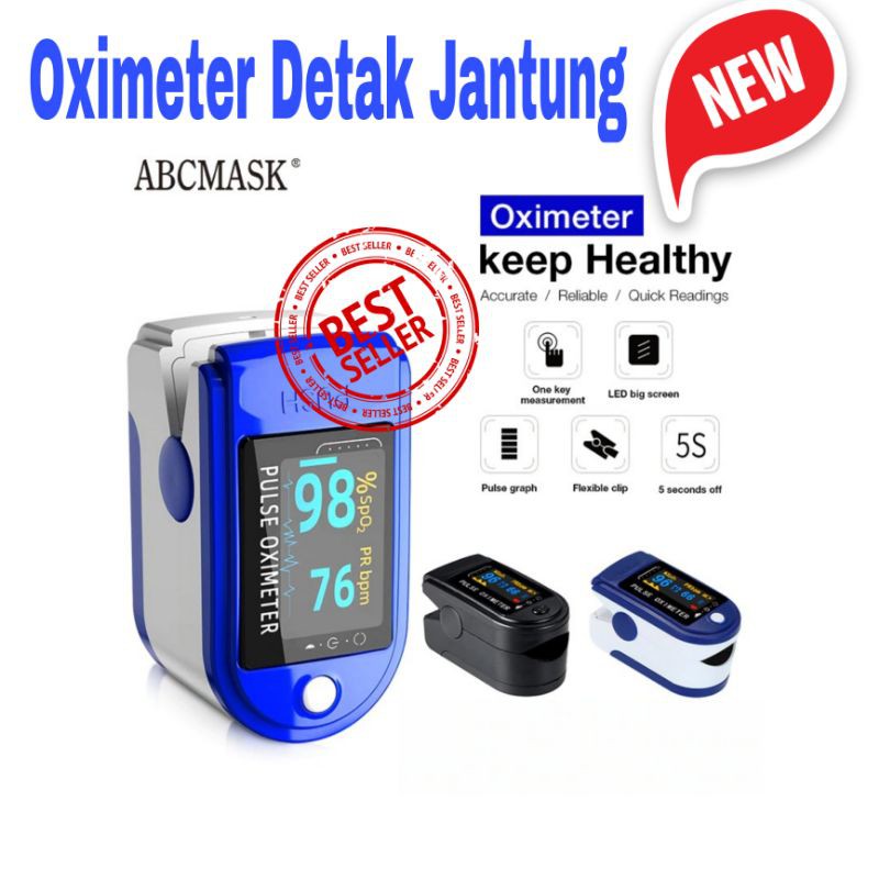 fingertip pulse oximeter oxymeter spo2 alat ukur kadar oksigen darah