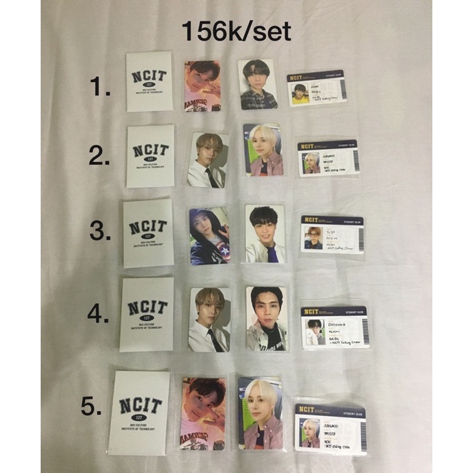 photopack ncit unseal, pc jaehyun mark haechan doyoung jungwoo taeil johnny, yuta id card