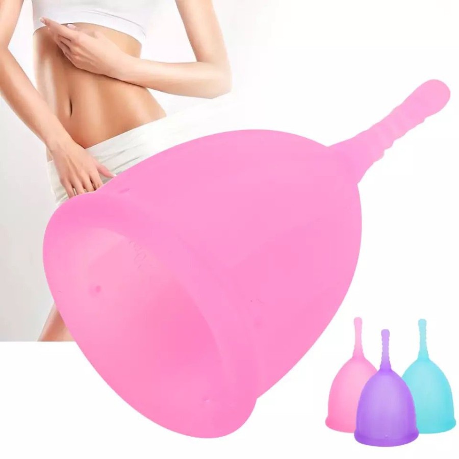Silicone Menstrual Cup Reusable Medical Period Moon Cup Small Large Sz