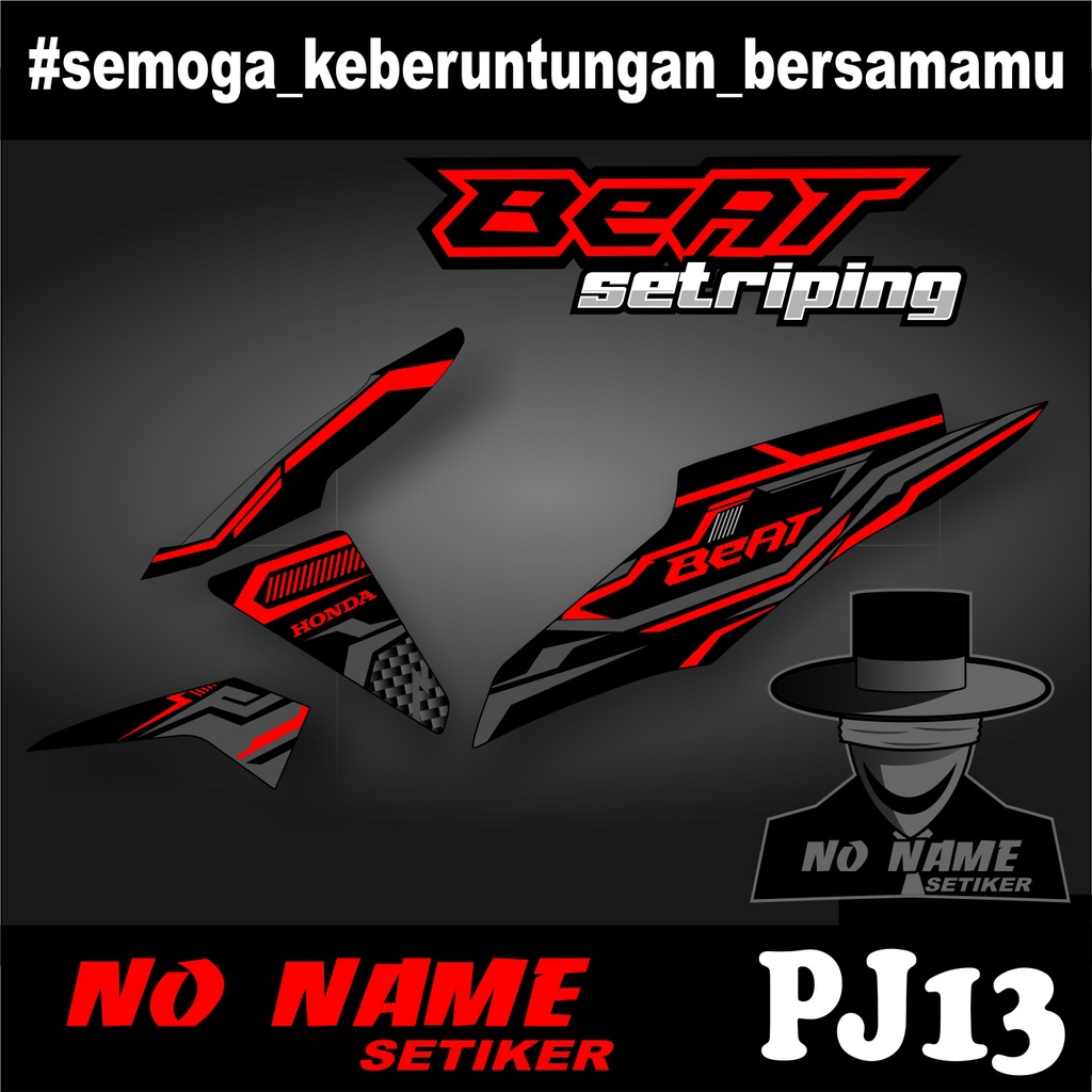 striping semi full setiker stiker beat fi (pj13) 2013-2015 variasi stiker motor honda setriping beat