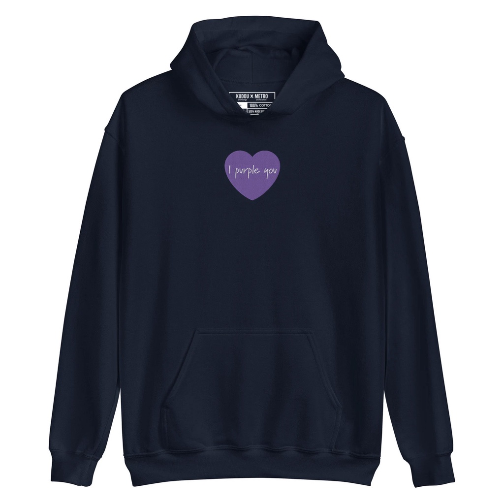 Hoodie Embroidery I Purple You BTS Idol Kpop Korean Premium Unisex