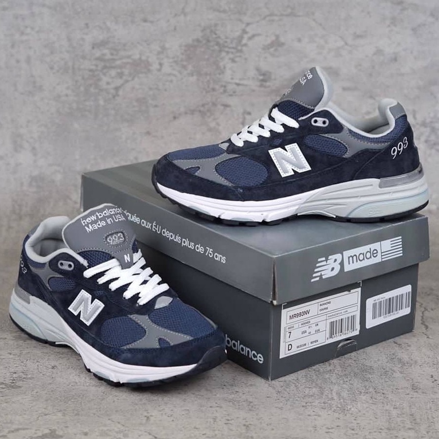SEPATU NEW BALANCE 993 NAVY PREMIUM MIRROR BNIB USA IMPORT SNEAKERS PRIA KEREN MURAH CASUAL COWOK SA