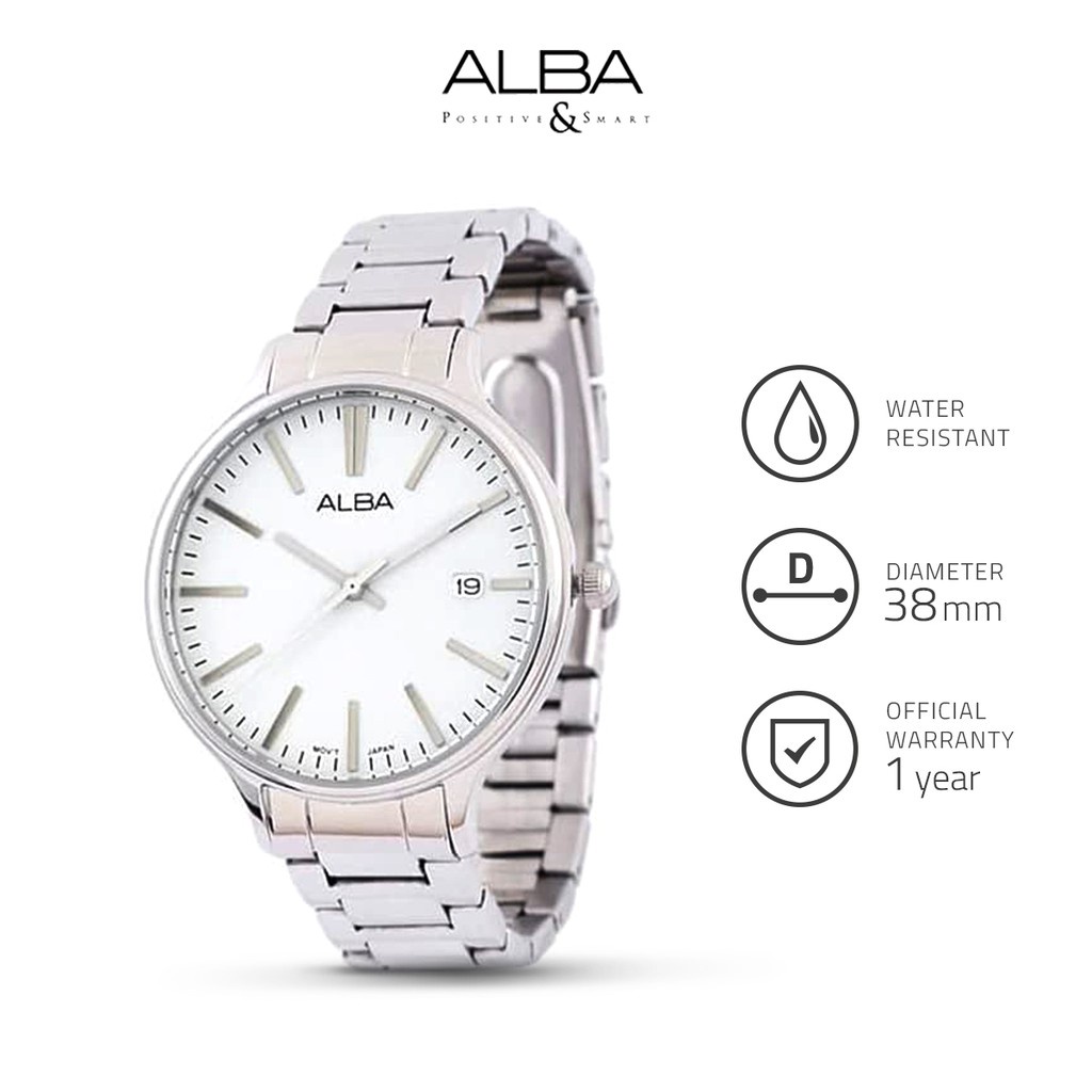 Jam Tangan Wanita Alba FASHION Quartz Stainless Steel AS9857 Original