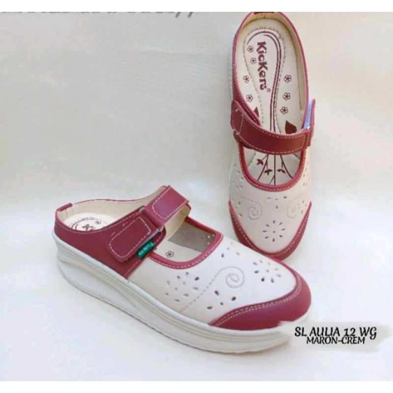 selop wedges wanita kekinian murah. sl aulia 12 wg kun