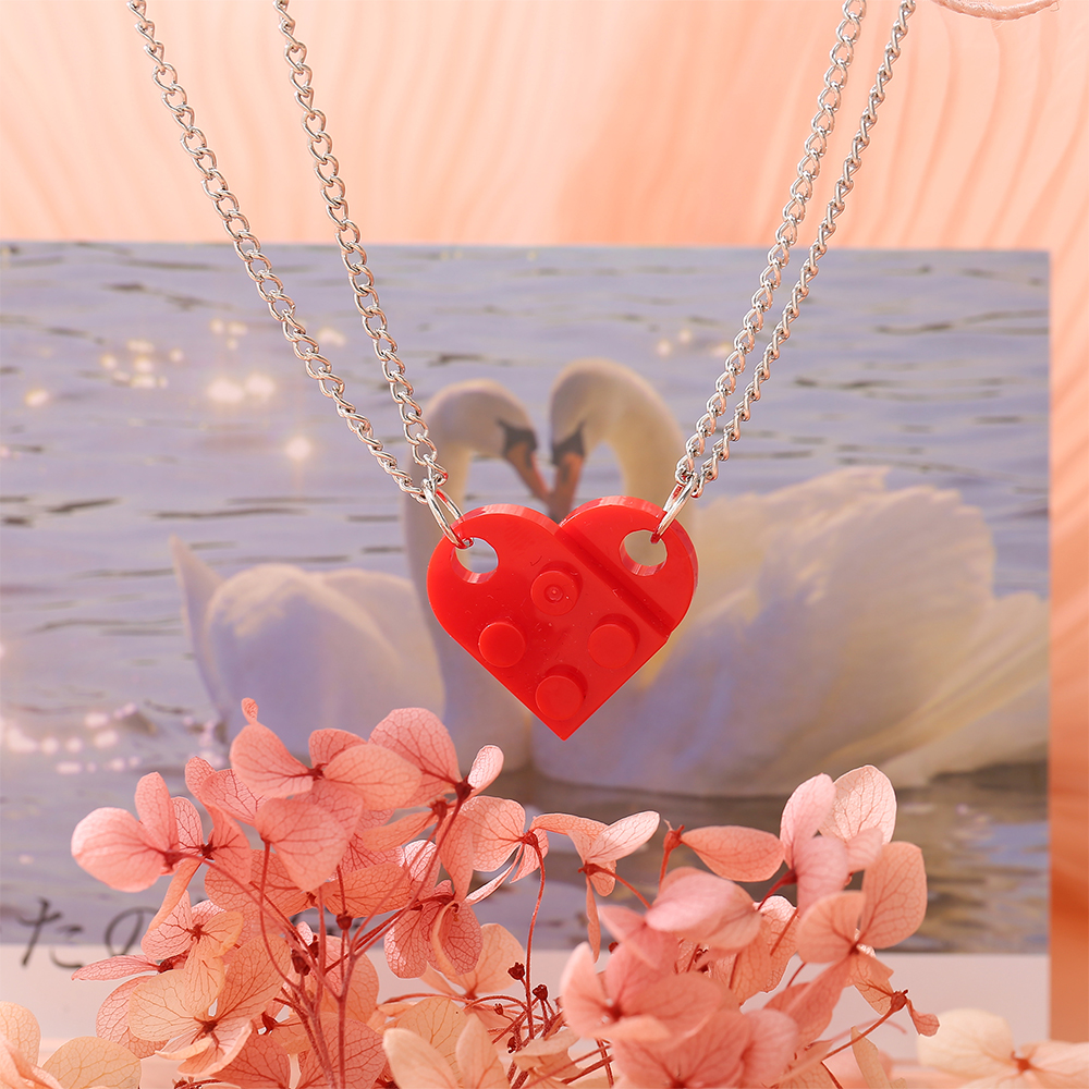 Creative heart-shaped assembled Necklace couple necklace fashion jewelry accessories