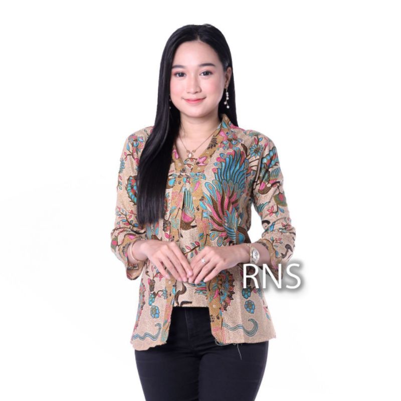 PROMO BATIK COUPLE KELUARGA SARIMBIT sania ruffle batik ori ndoro jowi motif MERAK TOSCA-BOLERO