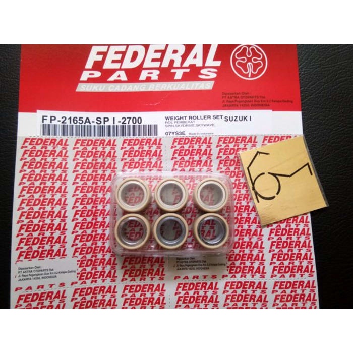 Roller Set - Spin Skydrive Skywave Asli Federal FP-2165A-SPI-2700